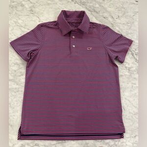 Vineyard Vines Boys’ Bradley Stripe Sankaty polo
